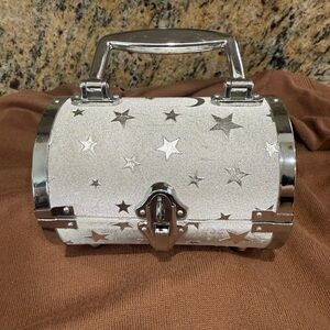 Silver Star-Studded Handbag